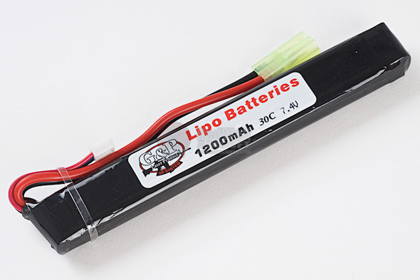 G&P 7.4v 1200mAh (30C) Lithium Polymer LiPo Rechargeable Battery (A - Tamiya)
