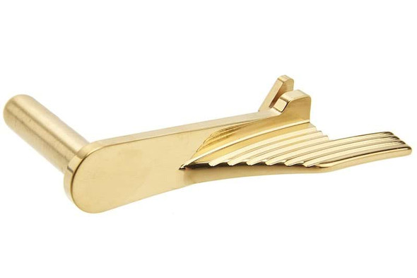 5KU Tokyo Marui Hi Capa GBB Airsoft Extended Slide Stop (Stainless Steel, Gold)