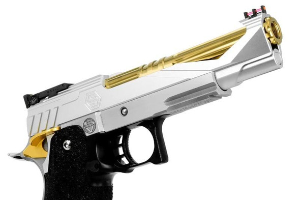 EDGE Tokyo Marui Hi Capa 5.1 GBB Airsoft Slide (Custom 'GIGA', Aluminum)  - Titanium Grey