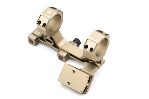 Airsoft Artisan BO Style 30mm Modular Scope Mount for Milspec 1913 Rail System (RMR Adapter, DE)