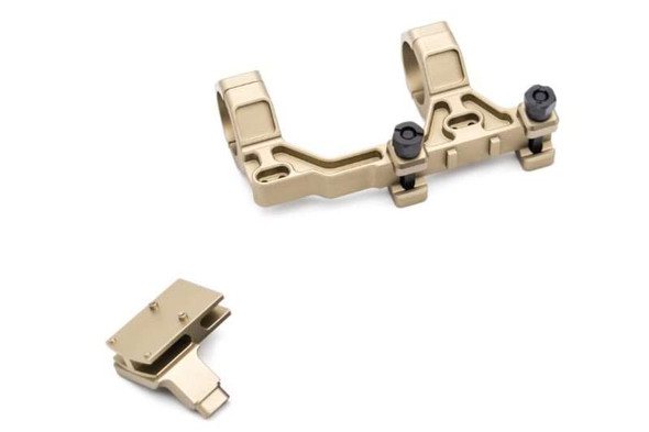 Airsoft Artisan BO Style 30mm Modular Scope Mount for Milspec 1913 Rail System (RMR Adapter, DE)