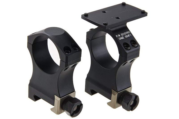 Airsoft Artisan NF Style 30mm Scope Mount w/ Micro Reflex Sight Mount (CNC Aluminum, Black)