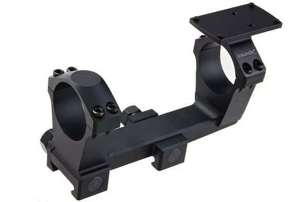 Airsoft Artisan NF Style 30mm One Piece Mount w/ Micro Reflex Sight Mount (CNC Aluminum, Black)