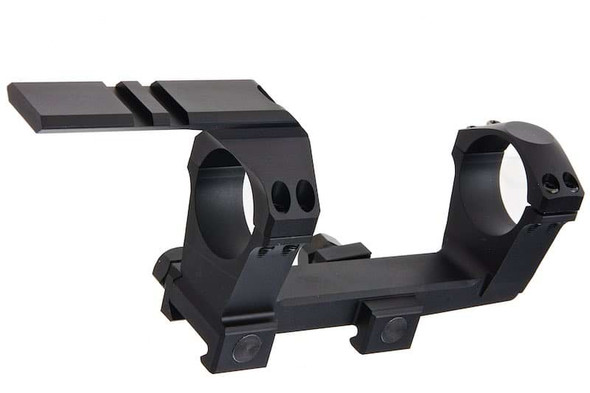 Airsoft Artisan NF Style 30mm One Piece Mount w/ Tactical Ring Rail (CNC Aluminum, Black)