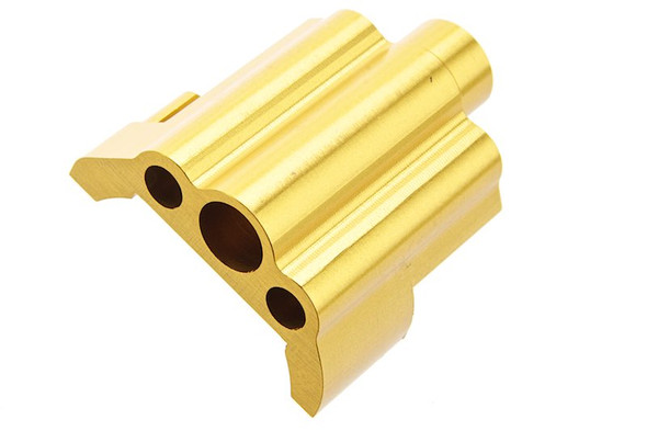 COWCOW Technology AAP01 GBB Airsoft Nozzle Block (CNC Aluminium, Gold)