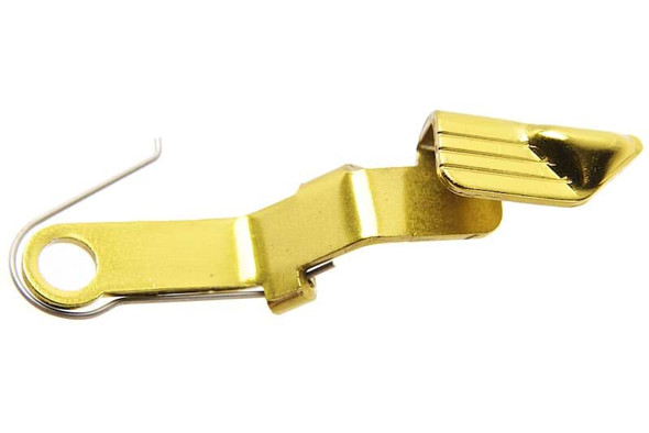 Guarder Tokyo Marui G19 Gen 3 / G17 Gen 4 GBB Extended Slide Stop (Gold)