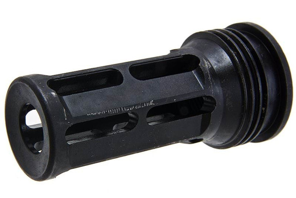 Crusader OSS Style EL-QD 762 SDMR Airsoft Suppressor (M110A1 SDMR Style) w/ 14mm CCW Flash Hider (Tan)