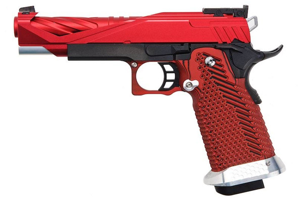 RWC GIGA Hi Capa 5.1 GBB Airsoft Pistol (G10 Grip) - Red