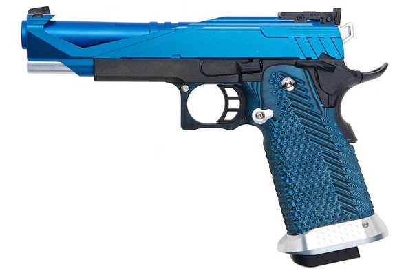 RWC GIGA Hi Capa 5.1 GBB Airsoft Pistol (G10 Grip) - Blue