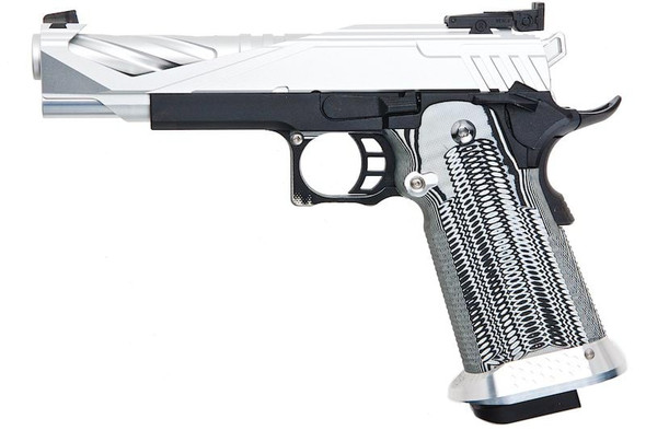 RWC GIGA Hi Capa 5.1 GBB Airsoft Pistol (G10 Grip) - Silver
