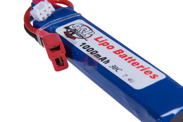 G&P Airsoft Lipo Battery 7.4V 1000mAh (30C) - Deans Connector