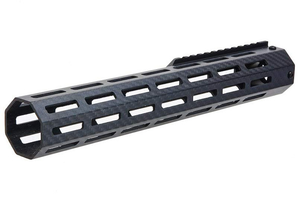 Revanchist Airsoft Tokyo Marui MWS GBBR Airsoft Lightweight Carbon Fiber M-lok Handguard Rail (12.5inch, Black