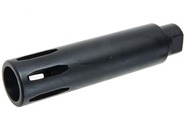 Angry Gun XM177 Style Moderator Flash Hider (14mm CW, Steel, Black)
