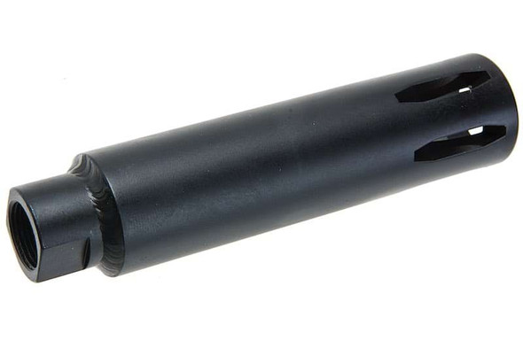 Angry Gun XM177 Style Moderator Flash Hider (14mm CW, Steel, Black)