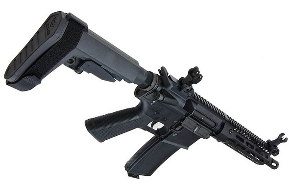 EMG Troy Industries SOCC Airsoft M4 AEG Rifle (7.6inch RIS, Black, by King Arms)