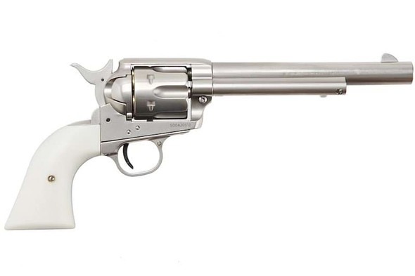 King Arms SAA .45 Peacemaker Revolver M - Silver (Verion II, Gas Version)