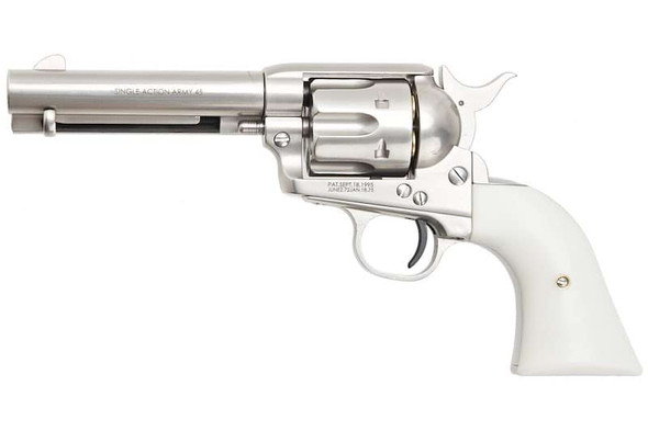 King Arms SAA .45 Peacemaker Revolver S - Silver (Verion II, Gas Version)