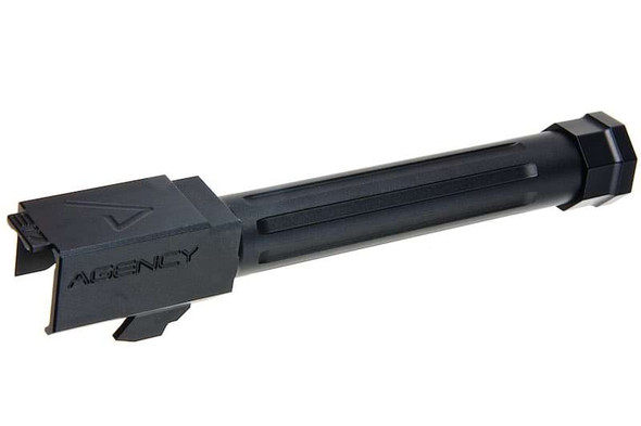 RWA Agency Arms Mid-Line Threaded Barrel for VFC Glock 17 Gen 3/4, 18C, RWA EXA GBB Airsoft (14mm CCW)-BK