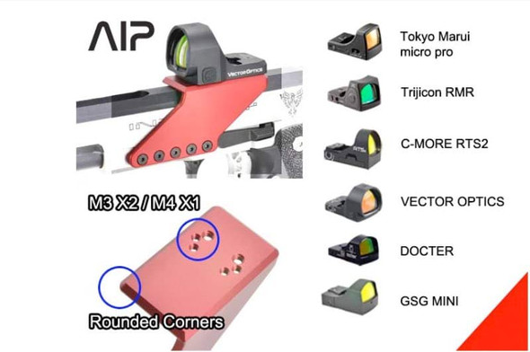 AIP Pistol Sight Mount (Type 3) - Gold