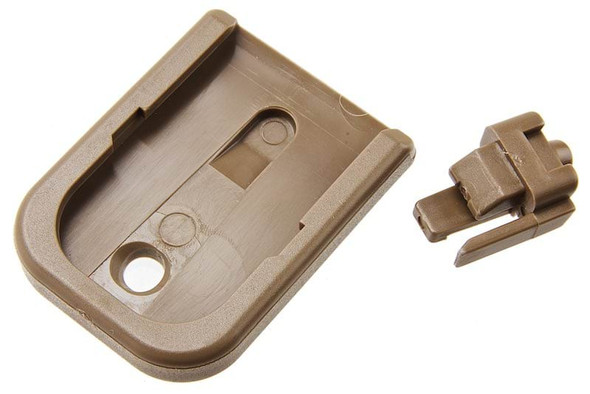 Guns Modify Tokyo Marui G Series GBB Airsoft Polymer Mag Base Pad - FDE