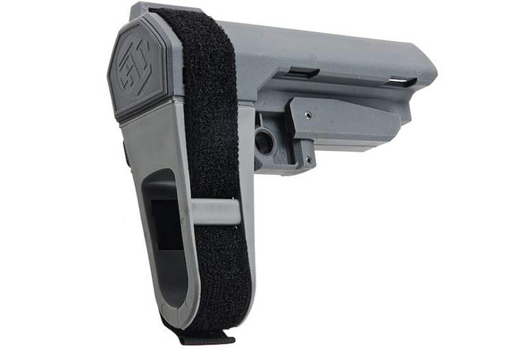 BJ TAC SB Style Stock for M4 AEG / GBBR Airsoft - Grey