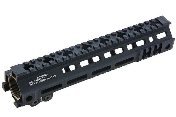 Z-Parts MK4 Rail (Aluminum, 10 inch with Barrel Nut) for GHK M4 GBBR Airsoft - Black