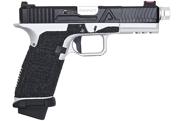 RWA Agency Arms EXA GBB Pistol (Threaded Barrel w/ Custom Stippling Version) - Cerakote Silver