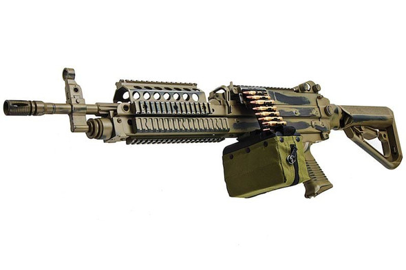 T8 X A&K SP System MK46 MOD0 Airsoft LMG AEG Battleworn Version - FDE