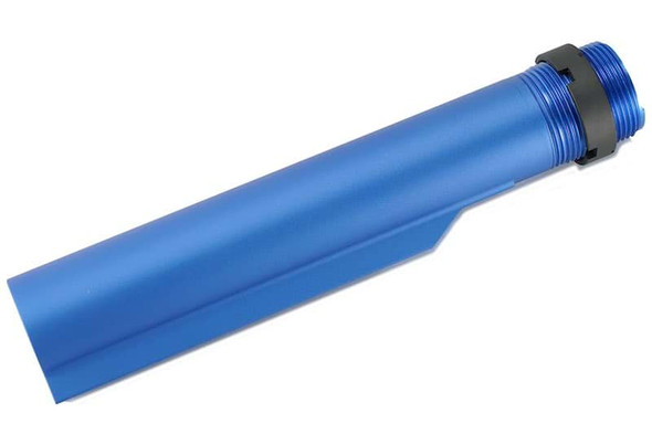 BJ TAC M4 GBBR Buffer Tube (6 Position) - Compatible with Tokyo Marui MWS / VFC / GHK M4 - Blue