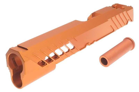 Dr. Black Tokyo Marui Hi Capa 5.1 GBB Slide (Type 300R, Aluminum, Orange)