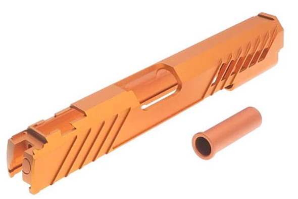 Dr. Black Tokyo Marui Hi Capa 5.1 GBB Slide (Type 300R, Aluminum, Orange)