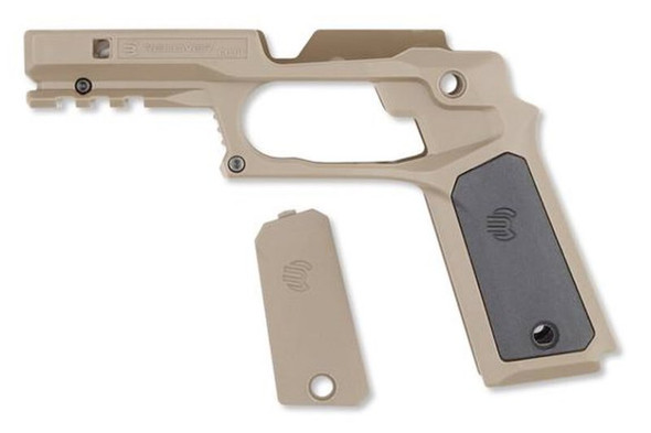Recover Tactical 1911 Series CC3PTTB Tan Frame with Rail (w/ Tan & Black Panel)