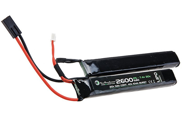 WE Lipo Battery 7.4 v 2600mAh (20C) Nunchuck