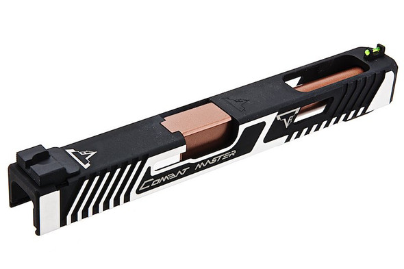 EMG TTI Combat Master G34 Slide Kit for Tokyo Marui / APS G17 GBB Airsoft Pistol - BK/SV