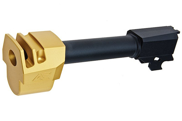 Revanchist Airsoft SIG Sauer M17/M18 GBB AC Style Compensator w/14mm CCW Threaded Outer Barrel (CNC, GD)