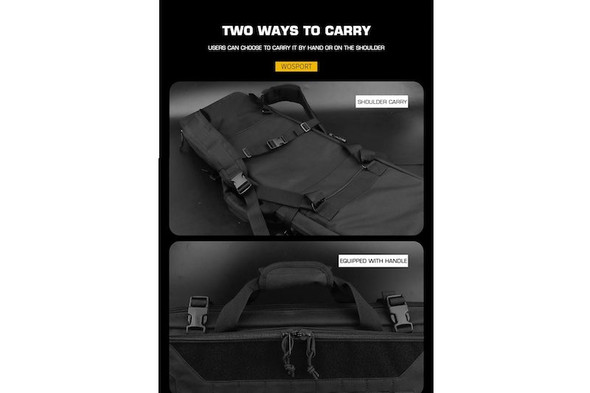 WoSport Urban War Rifle Bag (92 x 32 x 9.5cm) - Black