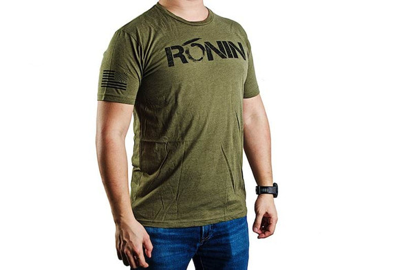 Ronin Tactics 'Vintage' T-Shirt (OD Green, M Size)