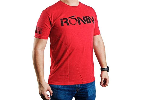Ronin Tactics 'Vintage' T-Shirt (Vintage Red, M Size)