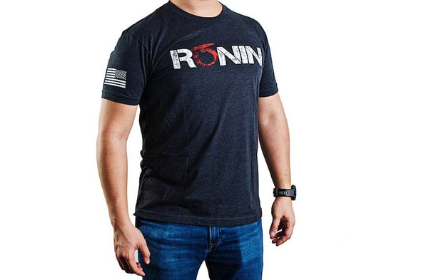 Ronin Tactics 'Vintage' T-Shirt (Charcoal, XL Size)