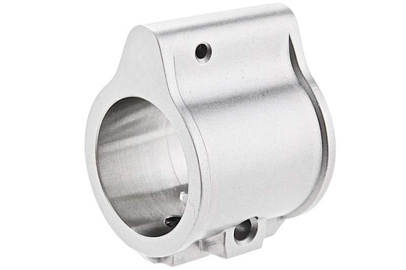 BJ TAC G Style MIM Airsoft Gas Block (Stainless Steel, Grey)