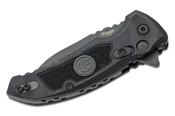 SIG SAUER X-1 Microflip Button Lock Pocket Knife (16162) (by Hogue)