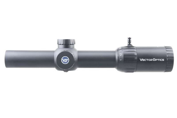 Vector Optics Constantine 1-10x24 Riflescope Fiber Dot Reticle - Black