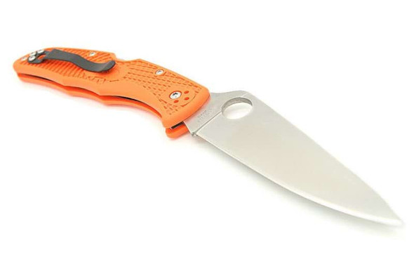 Spyderco Endura 4 FRN Flat Ground Knife - Orange (C10F)