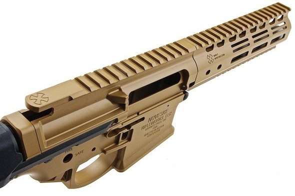 EMG Noveske Gen4 Ghetto Blaster Receiver Kit (7.94 inch) for Marui MWS GBB (by Dytac) Cerakote Brown