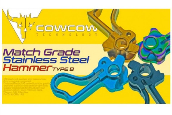 COWCOW Technology Hi Capa / 1911 Match Grade Hammer (Type B) - Stainless Steel, Rainbow