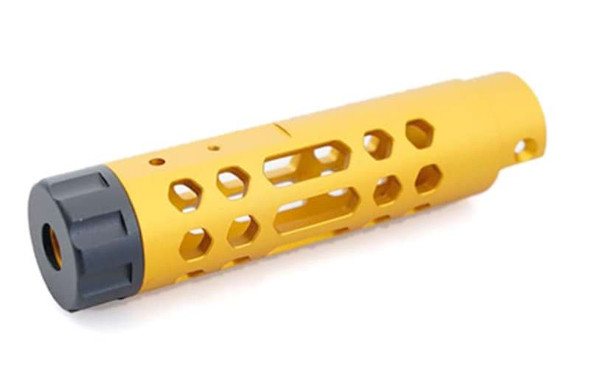 5KU Action Army AAP01 GBB Airsoft Outer Barrel (Type A, Aluminum, Gold)