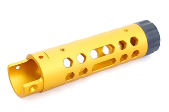 5KU Action Army AAP01 GBB Airsoft Outer Barrel (Type A, Aluminum, Gold)