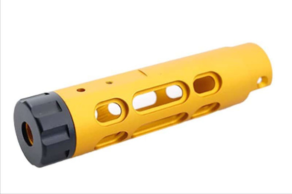 5KU Action Army AAP01 GBB Airsoft Outer Barrel (Type B, Aluminum, Gold)