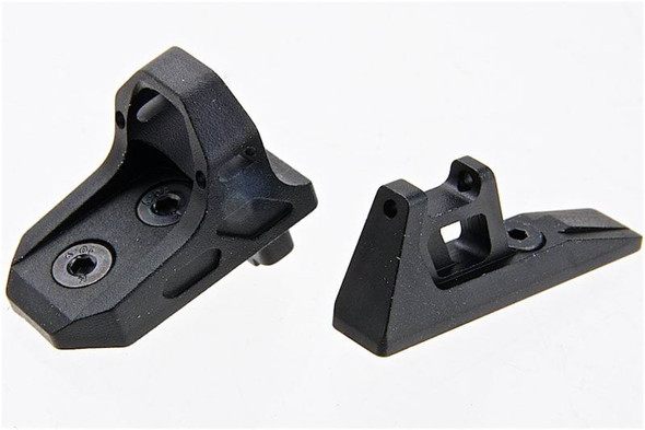 5KU Action Army AAP01 GBB Airsoft Ghost Ring Sight Set - Black