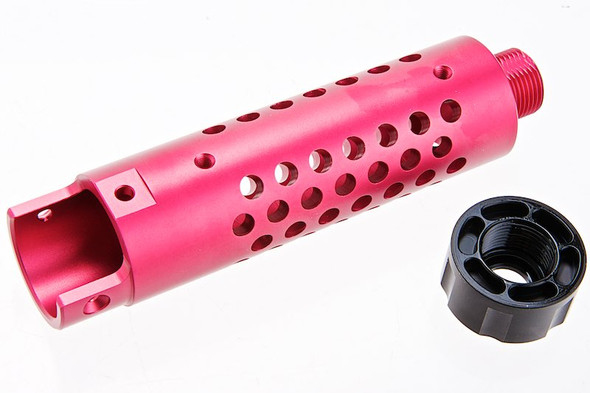 Narcos Airsoft Action Army AAP01 Front Barrel Kit (Type 4) (CNC Aluminum 6061) - Pink